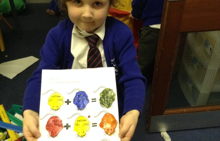 Image of Investigating mixing primary colours