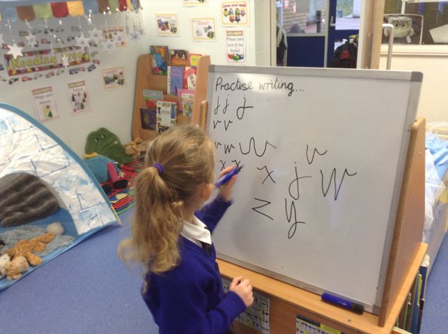 Image of Practising our cursive handwriting