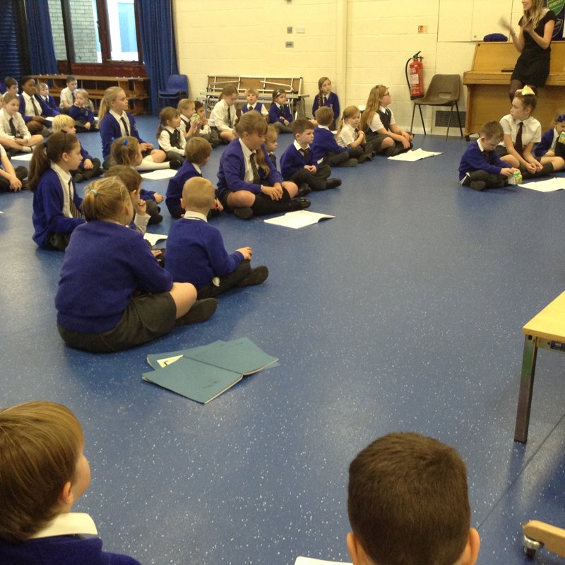 Image of Listening to songs with Year 6