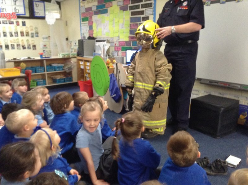Image of Fire Fighter Visit